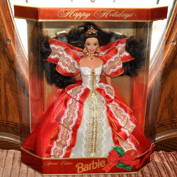 1997 Happy Holidays Special Edition Barbie Vintage Collectible Barbie Doll - Picture 1 of 6